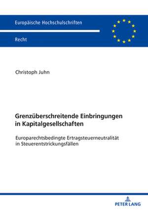 GRENZUEBERSCHREITENDE EINBRINGUNGEN KAP de Juhn Christoph Juhn