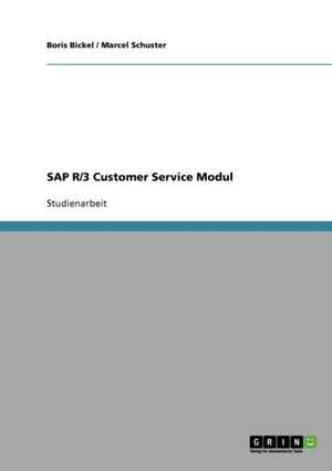 SAP R/3 Customer Service Modul de Boris Bickel