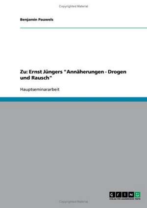 Zu: Ernst Jüngers "Annäherungen - Drogen und Rausch" de Benjamin Pauwels