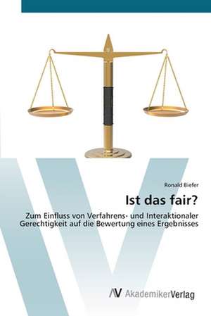 Ist das fair? de Ronald Biefer