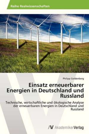 Einsatz erneuerbarer Energien in Deutschland und Russland de Goldenberg Philipp