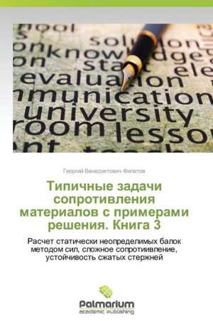 Tipichnye Zadachi Soprotivleniya Materialov S Primerami Resheniya. Kniga 3: Technologies and Models de Georgiy Venediktovich Filatov