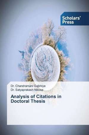 Analysis of Citations in Doctoral Thesis de Chandramani Gajbhiye