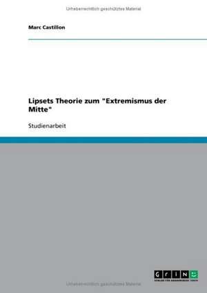 Lipsets Theorie zum "Extremismus der Mitte" de Marc Castillon