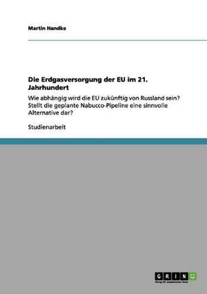 Die Erdgasversorgung der EU im 21. Jahrhundert de Martin Handke