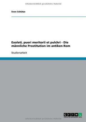 Exoleti, pueri meritorii et pulchri - Die männliche Prostitution im antiken Rom de Sven Schütze