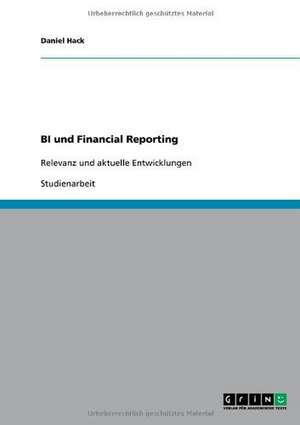 BI und Financial Reporting de Daniel Hack