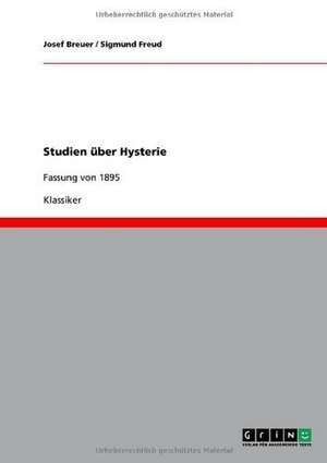 Studien über Hysterie de Josef Breuer