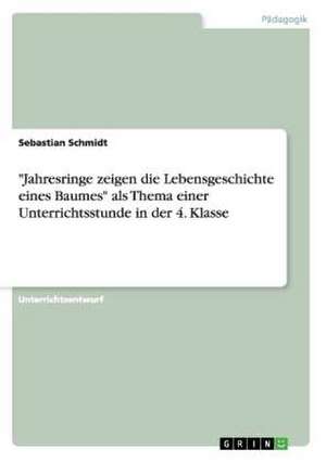 "Jahresringe zeigen die Lebensgeschichte eines Baumes" als Thema einer Unterrichtsstunde in der 4. Klasse de Sebastian Schmidt