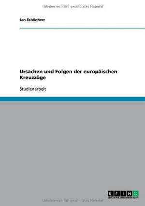 Ursachen und Folgen der europäischen Kreuzzüge de Jan Schönherr