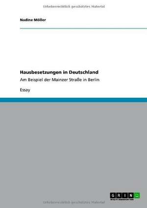 Hausbesetzungen in Deutschland de Nadine Möller