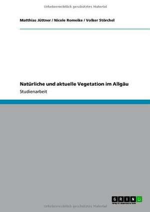 Natürliche und aktuelle Vegetation im Allgäu de Matthias Jüttner