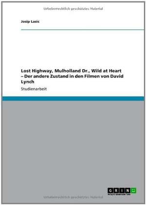 Lost Highway, Mulholland Dr., Wild at Heart - Der andere Zustand in den Filmen von David Lynch de Josip Lasic