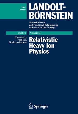 Relativistic Heavy Ion Physics de Reinhard Stock