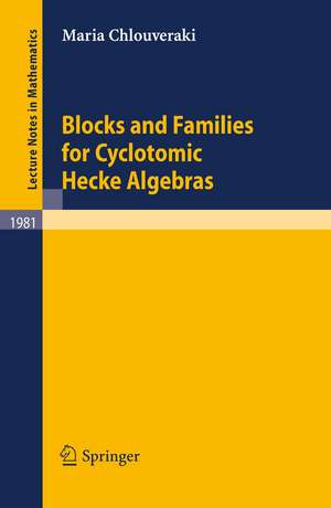 Blocks and Families for Cyclotomic Hecke Algebras de Maria Chlouveraki