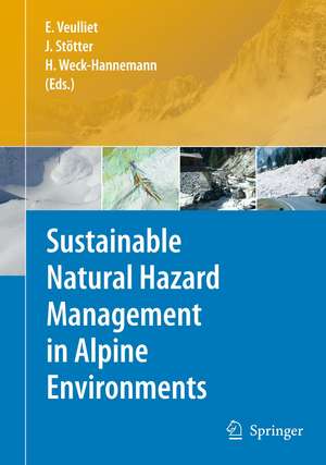 Sustainable Natural Hazard Management in Alpine Environments de Eric Veulliet