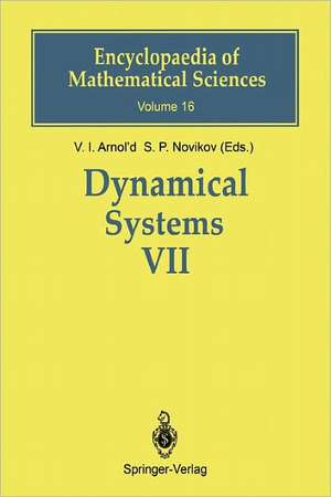 Dynamical Systems VII: Integrable Systems Nonholonomic Dynamical Systems de V.I. Arnol'd