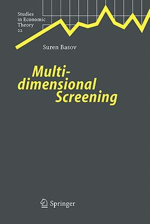 Multidimensional Screening de Suren Basov