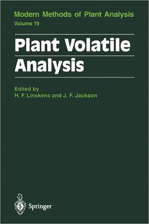 Plant Volatile Analysis de Hans F. Linskens