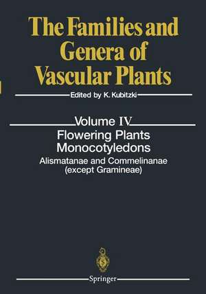 Flowering Plants. Monocotyledons: Alismatanae and Commelinanae (except Gramineae) de H. Huber