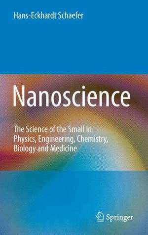 Nanoscience: The Science of the Small in Physics, Engineering, Chemistry, Biology and Medicine de Hans-Eckhardt Schaefer