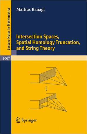 Intersection Spaces, Spatial Homology Truncation, and String Theory de Markus Banagl