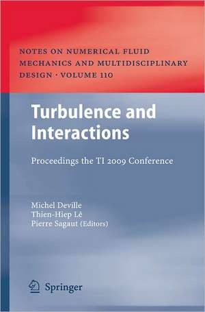 Turbulence and Interactions: Proceedings the TI 2009 Conference de Michel Deville