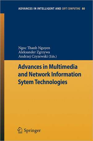 Advances in Multimedia and Network Information System Technologies de Ngoc-Thanh Nguyen