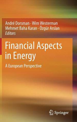 Financial Aspects in Energy: A European Perspective de André Dorsman