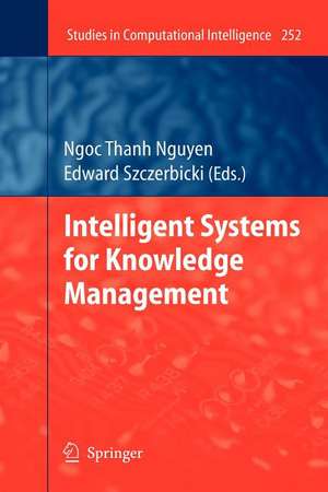 Intelligent Systems for Knowledge Management de Edward Szczerbicki