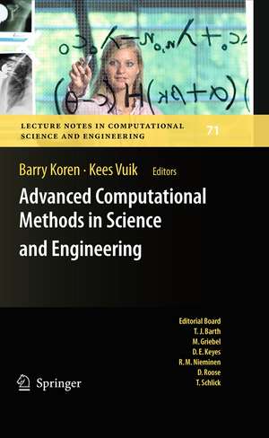 Advanced Computational Methods in Science and Engineering de Barry Koren