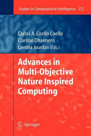 Advances in Multi-Objective Nature Inspired Computing de Carlos Coello Coello