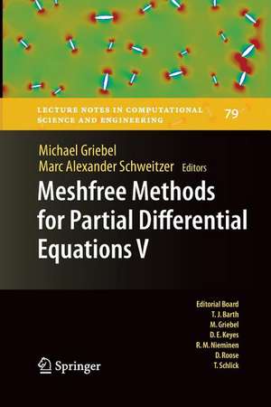 Meshfree Methods for Partial Differential Equations V de Michael Griebel