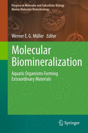 Molecular Biomineralization: Aquatic Organisms Forming Extraordinary Materials de Werner E.G. Müller