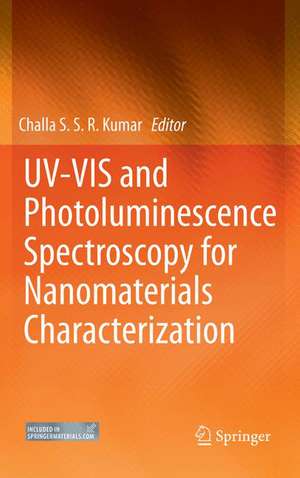 UV-VIS and Photoluminescence Spectroscopy for Nanomaterials Characterization de Challa S. S. R. Kumar