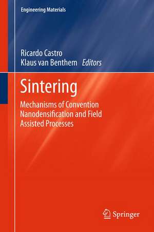 Sintering: Mechanisms of Convention Nanodensification and Field Assisted Processes de Ricardo Castro