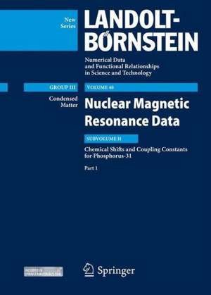 P31-NMR data, Part 1: Nuclear Magnetic Resonance (NMR) Data de Vandana Gupta