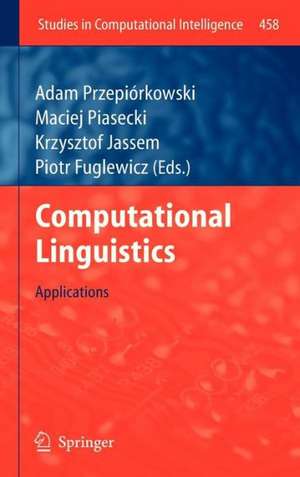 Computational Linguistics: Applications de Adam Przepiórkowski