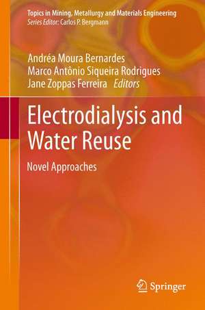 Electrodialysis and Water Reuse: Novel Approaches de Andréa Moura Bernardes