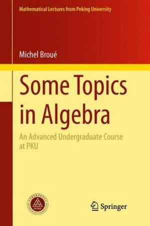 Some Topics in Algebra: An Advanced Undergraduate Course at PKU de Michel Broué