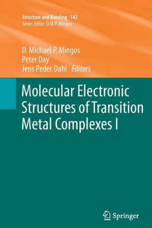 Molecular Electronic Structures of Transition Metal Complexes I de David Michael P. Mingos