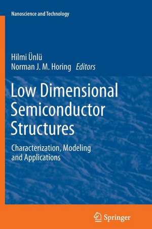 Low Dimensional Semiconductor Structures: Characterization, Modeling and Applications de Hilmi Ünlü