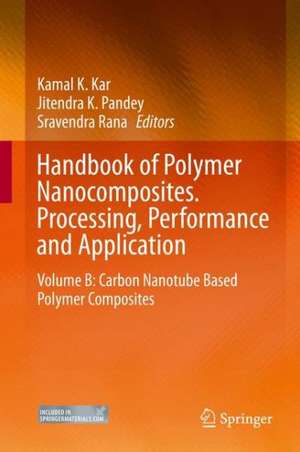 Handbook of Polymer Nanocomposites. Processing, Performance and Application: Volume B: Carbon Nanotube Based Polymer Composites de Kamal K. Kar