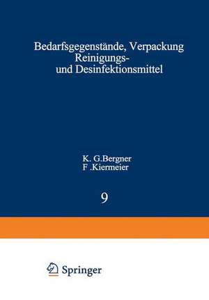 Bedarfsgegenstände, Verpackung Reinigungs- und Desinfektionsmittel de K. G. Bergner