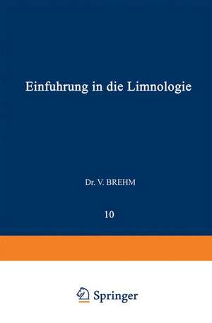 Einführung in die Limnologie de Vinzenz Brehm