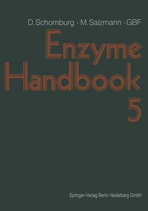 Enzyme Handbook de Dietmar Schomburg