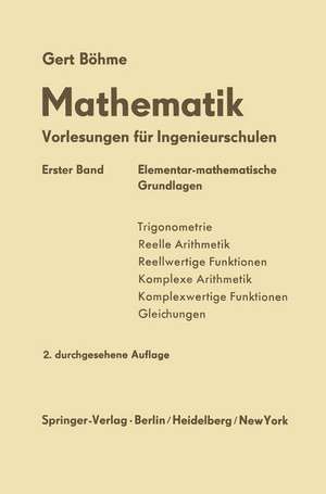 Elementar-mathematische Grundlagen de Gert Böhme