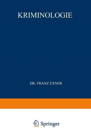 Kriminologie de Franz Exner