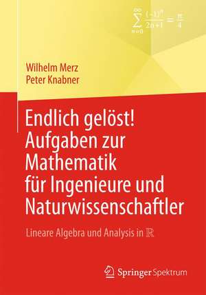 Endlich gelöst! Aufgaben zur Mathematik für Ingenieure und Naturwissenschaftler: Lineare Algebra und Analysis in R de Wilhelm Merz