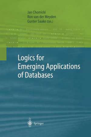 Logics for Emerging Applications of Databases de Jan Chomicki